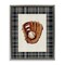 Stupell Industries Baseball Glove with Plaid Floating Frame, design by Arlington Prints